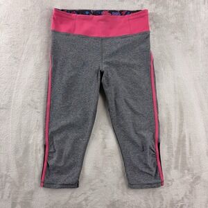 Lululemon Leggings Womens‎ Size 8 Grey Pink Colorblock Capri Athletic